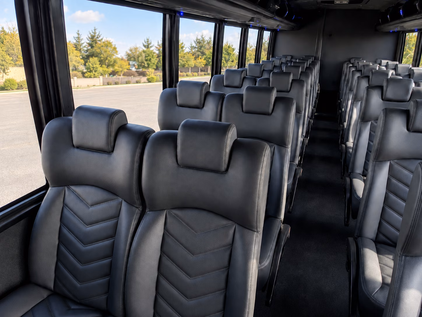 15 passenger minibus interior