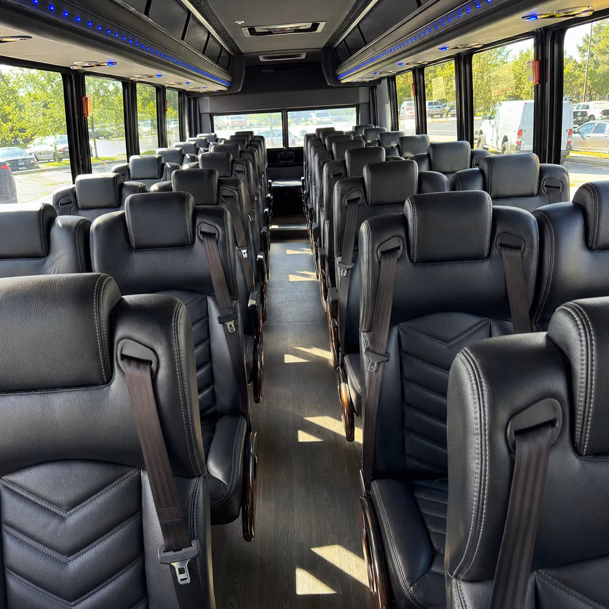 chapel hill 28 passenger minibus inside
