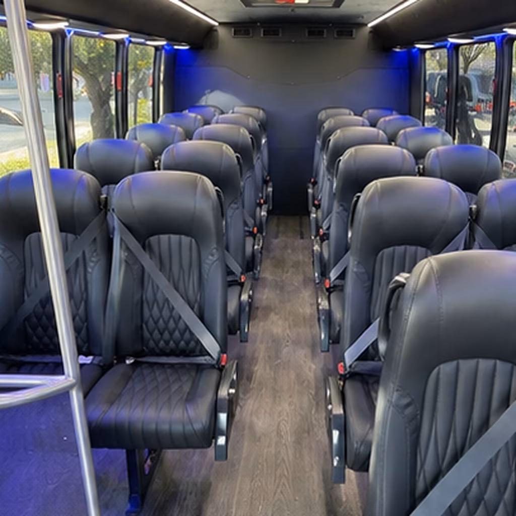 chapel hill 35 passenger minibus inside