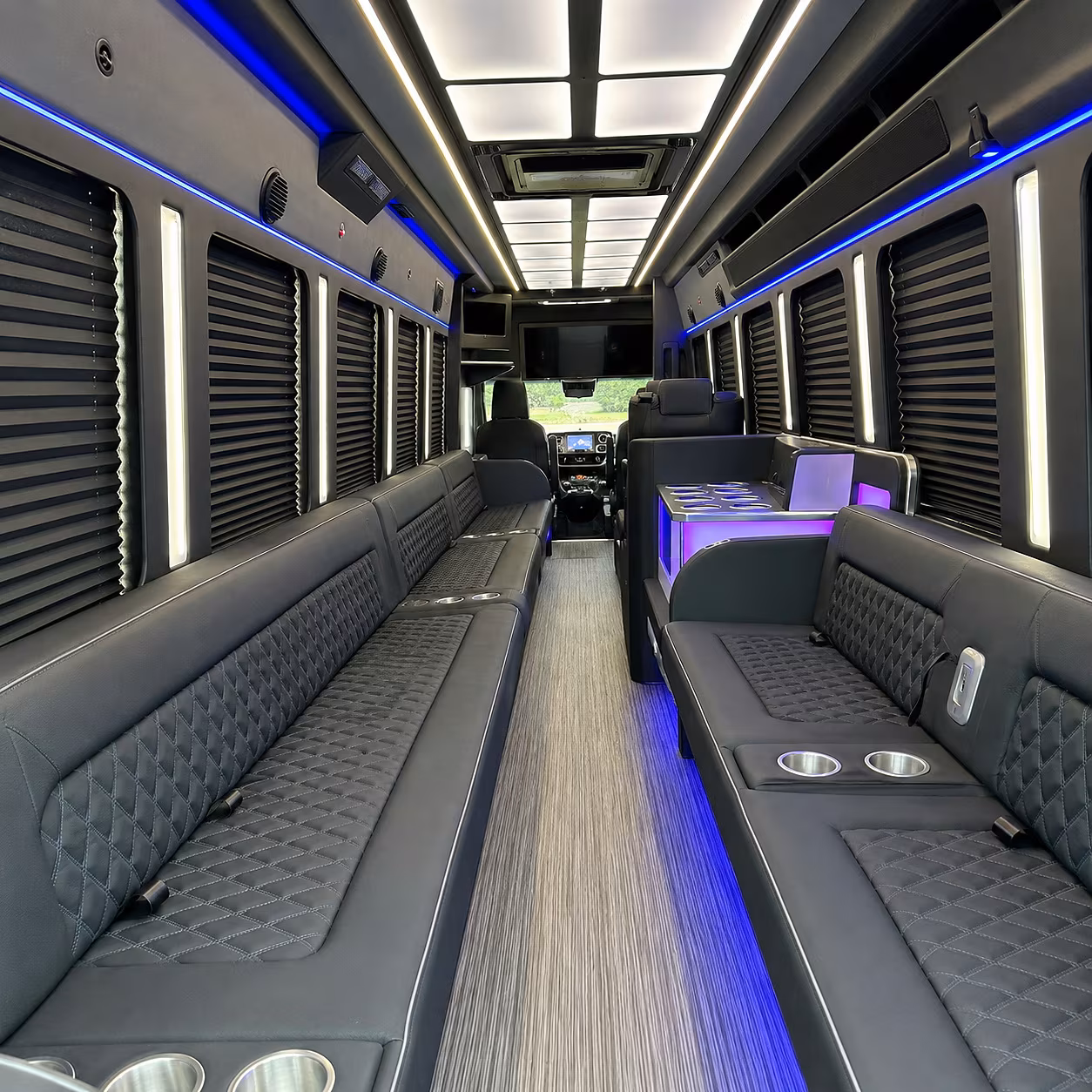 chapel hill party bus inside